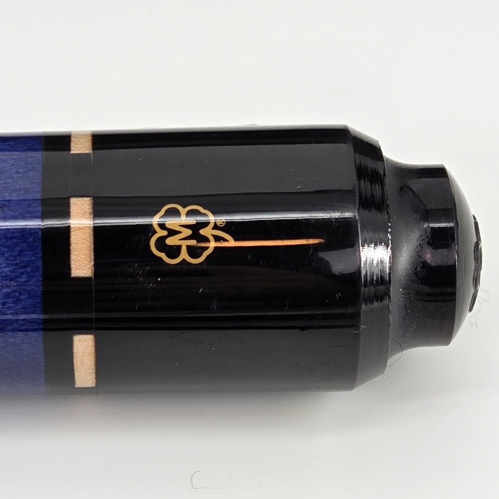 McDermott M61E Velocity Blue Maple Irish Linen Wrap Handle Vintage Pool Cue - Picture 14 of 15